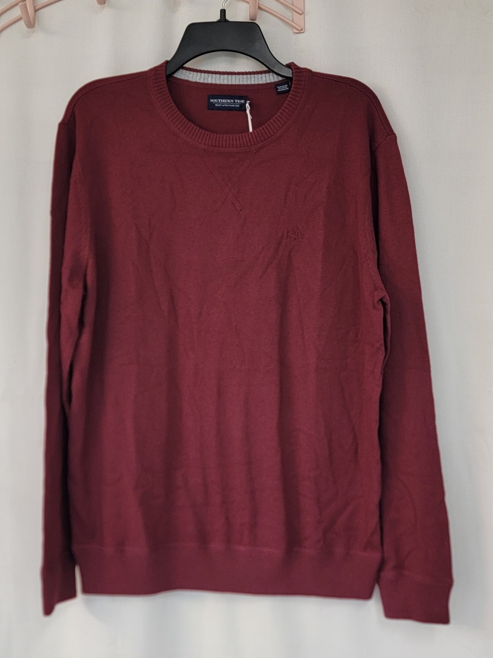 Southern Tide Men’s Burgundy Crewneck Sweater